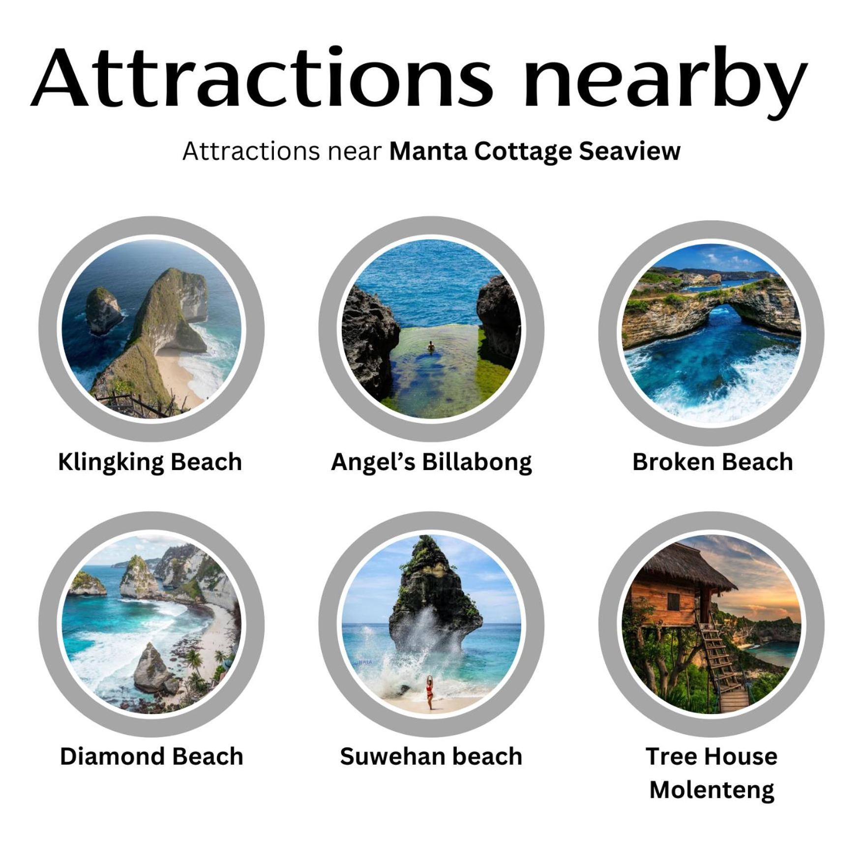 Manta Cottages With Sea View Batununggul Экстерьер фото